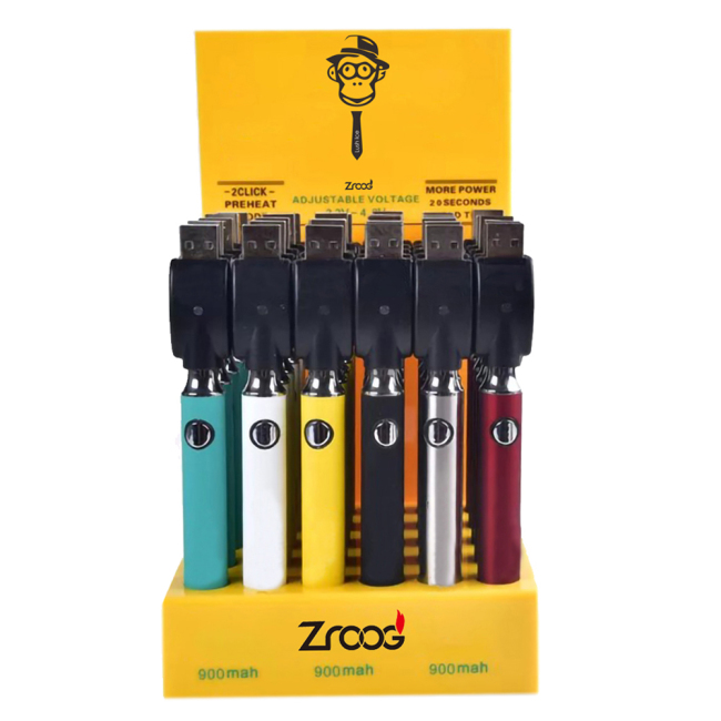Consumer Electronics 900mAh Preheating Variable Voltage Battery OEM Logo